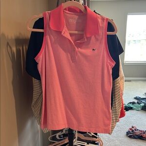 Vineyard Vines Pink Striped Tank Top